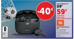 Hyper U Ecouteurs sans fil JBL offre