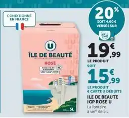 Hyper U Île de Beauté IGP Rosé U offre
