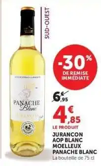 Hyper U Jurançon AOP Blanc Moelleux Panache Blanc offre