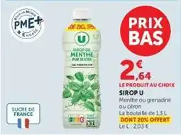 Hyper U Sirop U offre