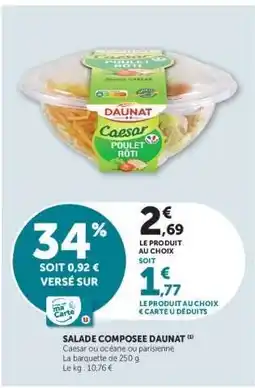 Hyper U Salade Composée Daunat offre