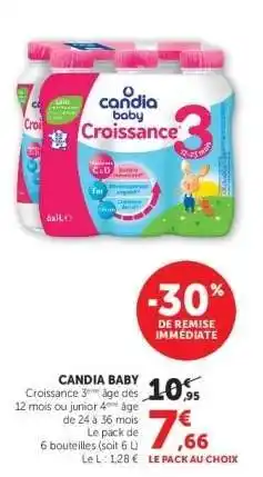 Hyper U CANDIA BABY offre
