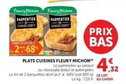 Hyper U Plats Cuisinés Fleury Michon offre
