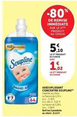 Hyper U ASSOUPLISSANT CONCENTRÉ SOUPLINE offre