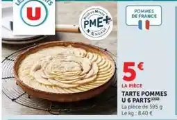 Hyper U Tarte Pommes U 6 Parts offre