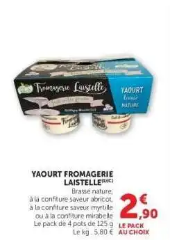Hyper U YAOURT FROMAGERIE LAISTELLE offre