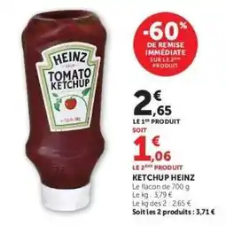 Hyper U KETCHUP HEINZ offre