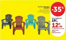 Hyper U Fauteuil Empilable Dolomiti offre