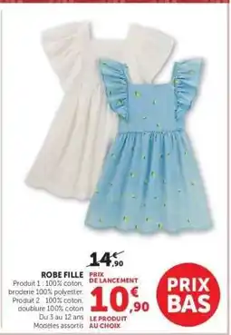 Hyper U Robe Fille offre