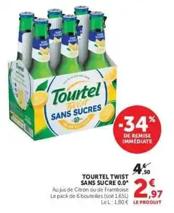 Super U TOURTEL TWIST SANS SUCRE 0.0° offre
