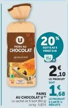 Hyper U Pains au Chocolat U offre