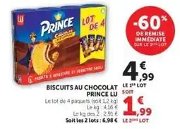 Hyper U BISCUITS AU CHOCOLAT PRINCE LU offre