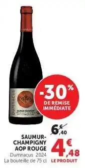 Hyper U Saumur Champigny AOP Rouge offre