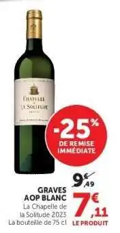 Hyper U GRAVES AOP BLANC offre