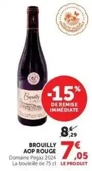 Hyper U BROUILLY AOP ROUGE offre