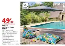 Hyper U PARASOL EXCENTRÉ ROND offre