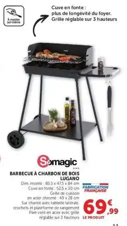 Hyper U Barbecue à Charbon de Bois Lugano offre