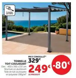 Hyper U TONNELLE TOIT COULISSANT offre