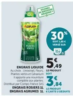 Hyper U ENGRAIS LIQUIDE offre