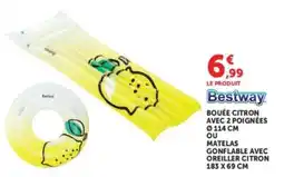 Hyper U Bestway Bouée Citron ou Matelas Gonflable offre