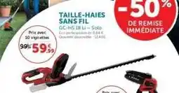 Hyper U Taille-haies sans fil offre