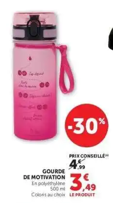 Hyper U GOURDE DE MOTIVATION offre