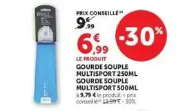 Hyper U GOURDE SOUPLE MULTISPORT 250ML offre