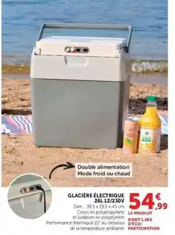 Hyper U Glacière Électrique 26L 12/230V offre