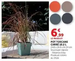 Hyper U POT TOSCANE CARRÉ 10.2 L offre