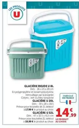 Hyper U GLACIÈRE RIGIDE U 8L offre