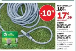 Hyper U Tuyau Extensible U Jusqu'à 15 m offre