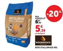 Hyper U BOIS D'ALLUMAGE 40L offre