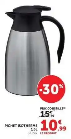 Super U Pichet isotherme offre