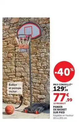 Hyper U PANIER DE BASKET SUR PIED offre