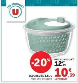 Super U ESSOREUSE 4.5L U offre