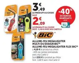 Super U BIC Allume-Feu Megalighter offre