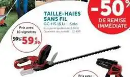 Super U TAILLE-HAIES SANS FIL GC-HS 18 Li - Solo offre