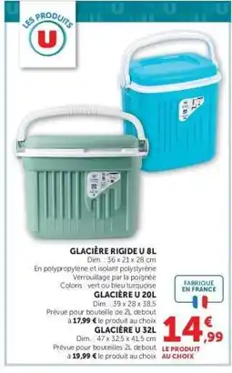 Super U GLACIÈRE RIGIDE U 8L offre
