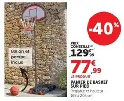 Super U PANIER DE BASKET SUR PIED offre