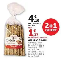 Super U GRESSINS FLORELLI offre