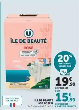 Super U Île de Beauté IGP Rosé U offre