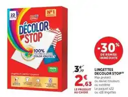 Super U LINGETTES DECOLOR STOP offre
