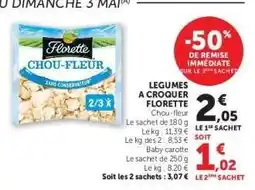 Super U Chou-fleur Florette offre