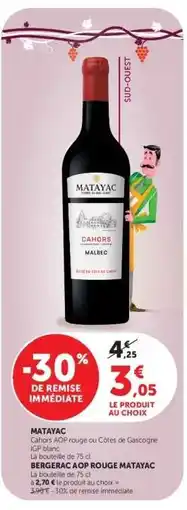 Super U MATAYAC offre