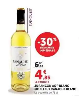 Super U Jurançon AOP Blanc Moelleux Panache Blanc offre