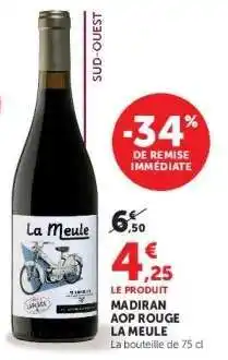 Super U Madiran AOP Rouge La Meule offre