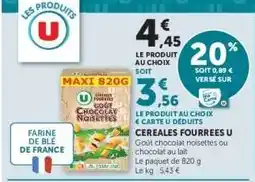 Super U CEREALES FOURREES U offre