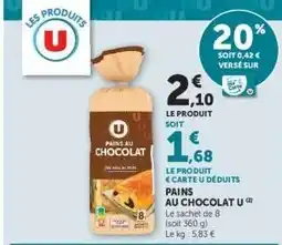 Super U Pains au Chocolat U offre
