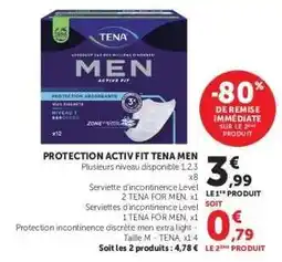 Super U PROTECTION ACTIV FIT TENA MEN offre
