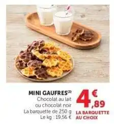 Super U MINI GAUFRES offre